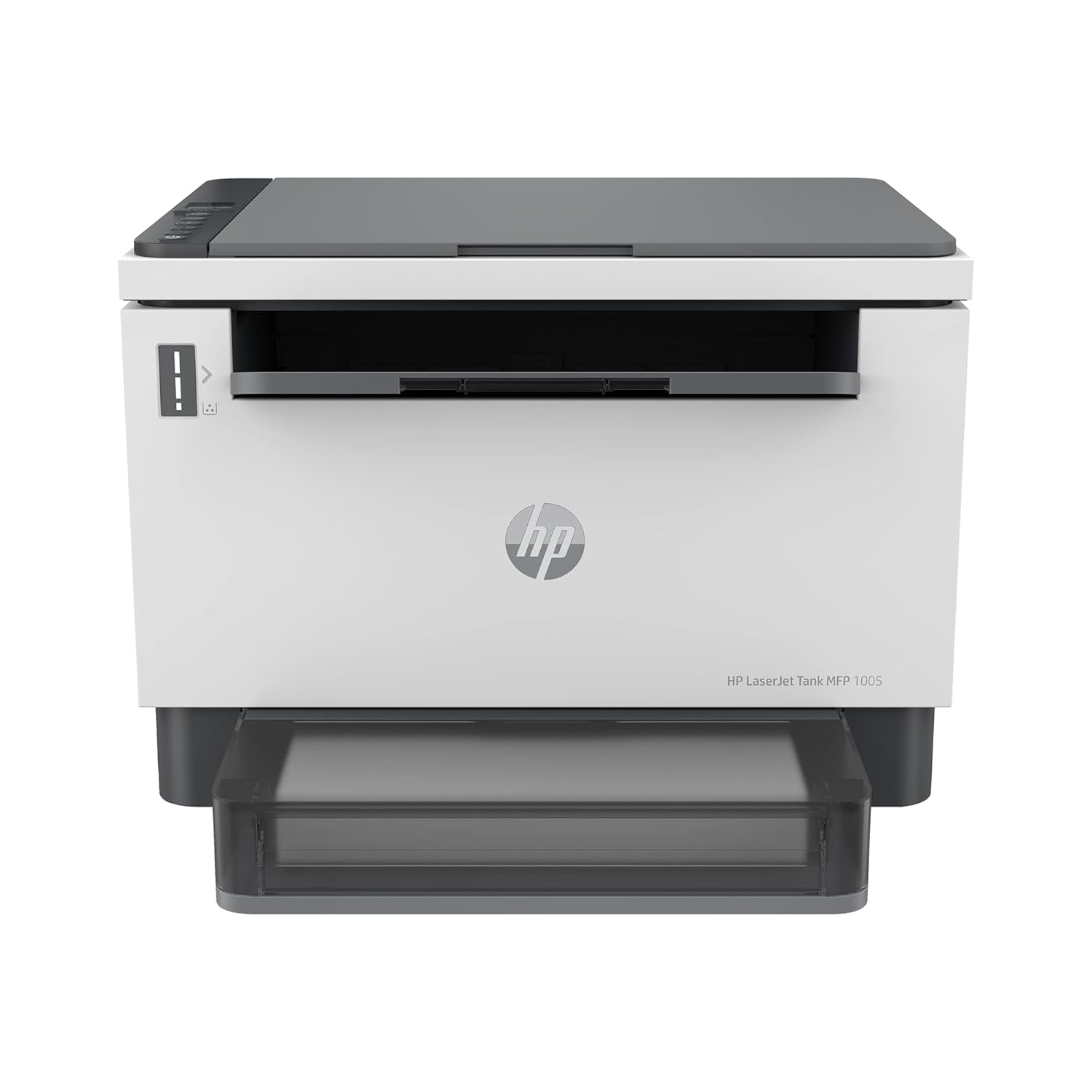 HP LaserJet Tank 1005 Print+Copy+Scan, Lowest Cost/Page - B&W Prints, Easy 15 Sec Toner Refill, Smart Guided Buttons, Best for Business