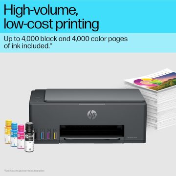 HP Smart Tank 524 All-in-One Colour Printer |1+1 Year Extended Warranty on Registration| Up to 4000 Black & 6000 Colour Prints I Print,Scan & Copy for Home/Office