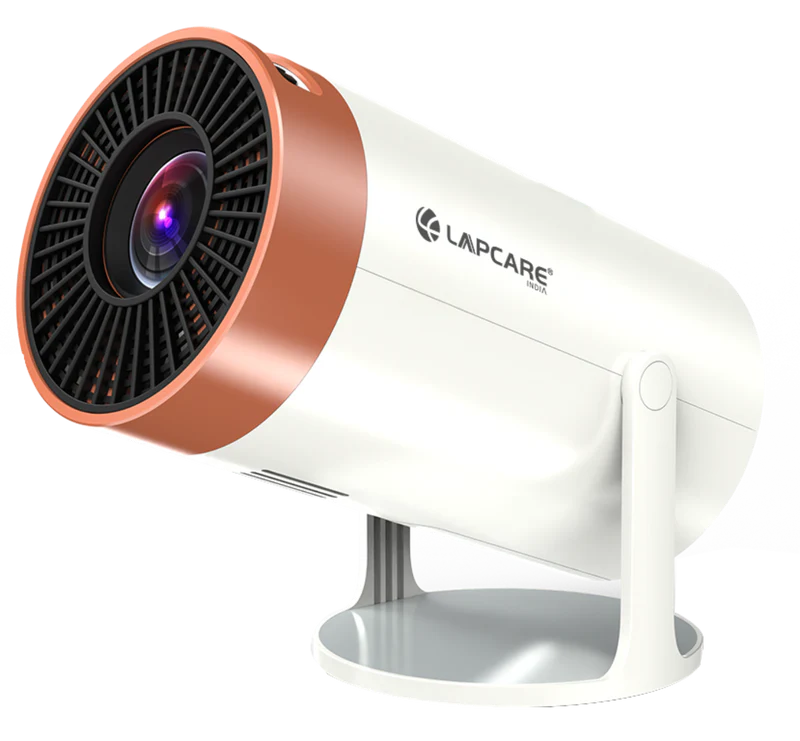 LAPCARE LLP-012 LED Projector with 1080p HD Resolution, Rotatable Design, Built-in Streaming Apps, 2500 Lumens, Screen Mirroring, 3 W Speaker, 1 GB RAM & 8GB ROM (White)