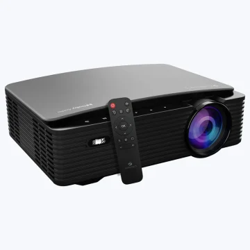 ZEBRONICS ZEB-PIXAPLAY 16 (11000 lm / 1 Speaker / Remote Controller) Portable Full HD 1080p Native Resolution with 4K Support, 200 Inch Screen Size, USB, HDMI, AV, AUX, WIFI, Bluetooth, Smart Apps, Miracast, Airplay, Dolby Smart Projector (Black)