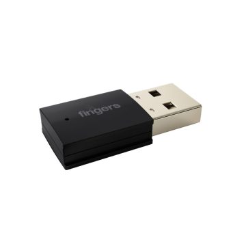 FINGERS FWF602-BT Dual Band USB Adapter (Dual Band - Supports 2.4 GHz & 5 GHz, Dual Connectivity Bluetooth & Wi-Fi, Windows & Linux (Intel Platform) Compatible, Simple Plug-n-Play)