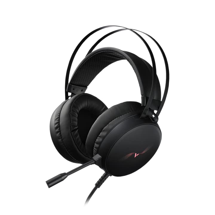 Rapoo VH310 Wired USB Gaming Headphone |Cool RGB LED Backlit | Virtual 7.1 Channel Output |50mm Highend Sound Drivers |ENC Microphone & Adjustable Rotation |Ove-Ear Design |2 Yrs Warranty |Black