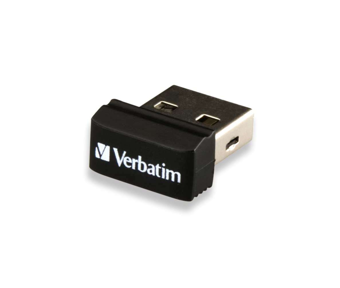 Verbatim 98130 Nano USB 2.0 Flash Drive 32GB | Ultra-Compact Low-Profile USB Pen Drive | Portable Memory Stick | Plug & Play | Compatible with Laptops, Desktops, Smart TVs & Car Audio