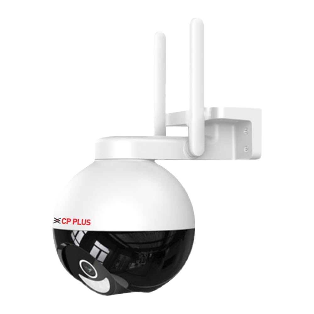 CP PLUS 4MP Wi-fi Full Color Outdoor Smart Security Camera | 360Ëš with Pan & Tilt | Two Way Talk | Human Detection | Night Vision | Supports SD Card (Up to 128 GB) | Alexa & OK Google - CP-Z43A
