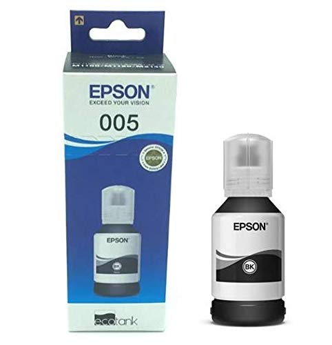 Epson 005 120 ml Black Ink Bottle, Compatible with M1100/M1120/M2140 Printer Models | Compatible with M1100/M1120/M2140 Printer Models