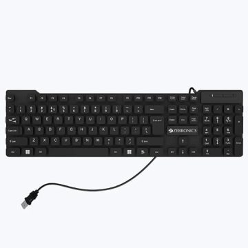 ZEBRONICS Wired Keyboard Zeb K03 Slim Design