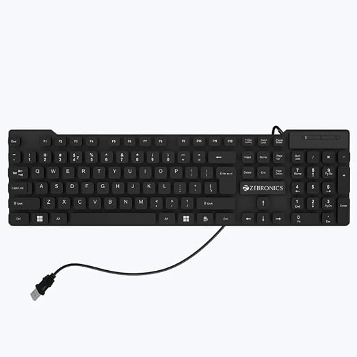 ZEBRONICS Wired Keyboard Zeb K03 Slim Design