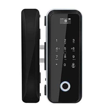 ESSL GL300 Digital Glass Door Lock (LOGOTECH) - Smart Food Smoker - Electric - Silver - Clear