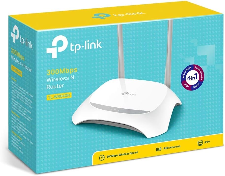 TP-Link TL-WR850N N300 Wi-Fi Router | 300 Mbps Wireless Speed | 2.4GHz Single Band | Easy Setup | IPv6 Support | Parental Controls | Guest Network | Ideal for Home & Small Office