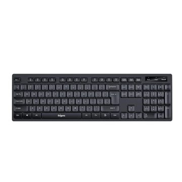 FINGERS ButterClicks Wired Multimedia Keyboard | Windows, macOS & Linux Compatible | 104 Keys Including 12 Quick Soft-Touch Media Controls & Rupee Key | Quite Typing | 10 Million Keystrokes (Black)