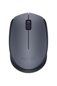 Logitech M170 Wireless Mouse, 2.4 GHz with USB Mini Receiver, Optical Tracking, 12-Months Battery Life, Ambidextrous PC / Mac / Laptop - Grey/Black