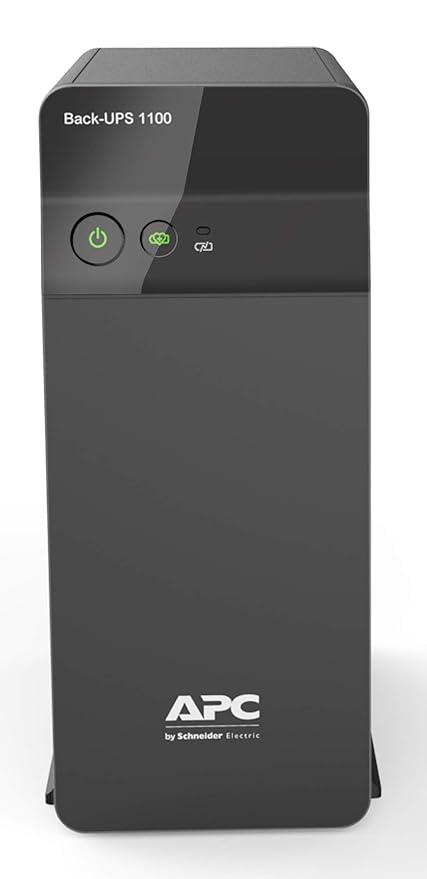 APC Back-UPS BX1100C-IN 1100VA / 660W UPS | Backup for Desktop PC, WiFi Router & Home Office | 4 Power Backup Outlets | AVR Voltage Protection | 2 Year Warranty