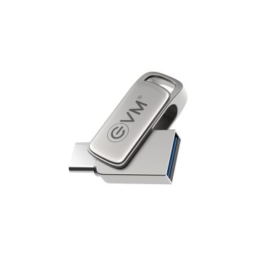 EVM Nano Plus 64GB Type-C OTG Pendrive | USB 3.2 Gen 1 | Rapid 120MB/s Read | Ultra-Compact Shock-Resistant Metal Nano Body | Smartphones Laptops iPads | 10 Years Warranty (EEPOT/64GB)