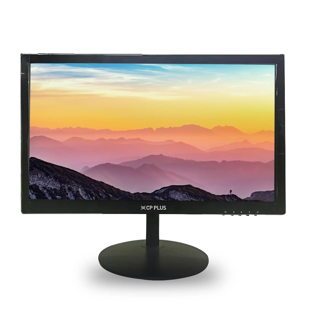 CP PLUS 19-Inch LED Monitor with 1600×900P | Supports 1 HDMI & 1 VGA Input | 5ms Fast Response time with no Image blurring | 16.7 Million Colors | Slim Design | CP-UEM-19AH