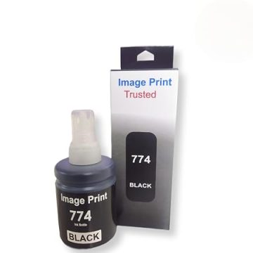 774 Ink Compatible with Epson M100, M105, M200, M205, L655, L130, L360, L380, L350, L361, L565, L210, L220 Printers (140ML X 1) Black Ink Bottle