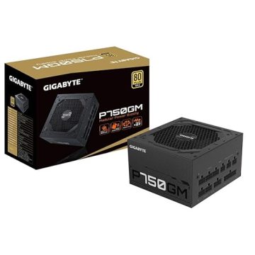 GIGABYTE GP-P750GM 750W ATX Power Supply | Fully Modular | 80 Plus Gold | Quiet Fan | Compact Design