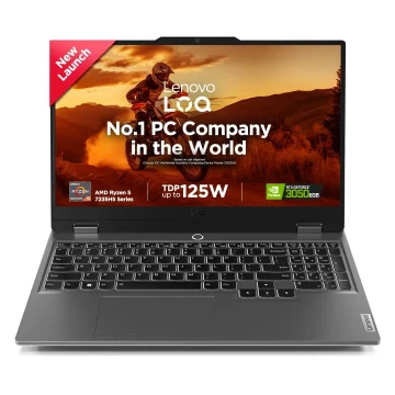 LENOVO LOQ 83JC00EEIN [R5-7235HS/12GB/512GB SSD/WIN11 HOME+MS24/15.6\\\"/6GB-RTX3050 GRAPHICS/1 YEAR(S)/GREY