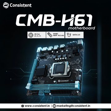 Consistent DDR3 Motherboard CMB H61 with NVME Slot