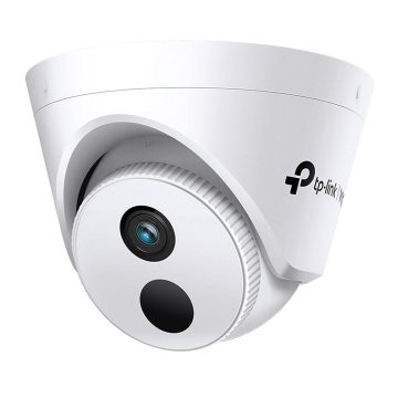 TP-Link VIGI IP Dome 3MP@25ips. IR illumination up to 30 m. Fixed lens 2.8 mm. WDR and Smart IR. Classification of people and vehicles. Built-in microphone. H.265+ compression. PoE or 12 V DC power supply