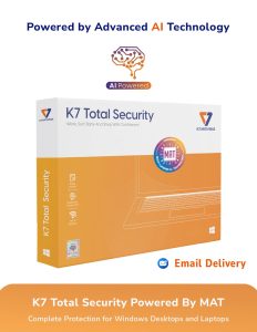 K7 Security K7 Total Security - 1 PC, 1 Year (Activation Key Card / Voucher)