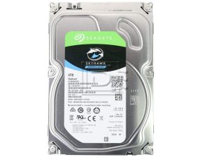 Seagate SkyHawk 4 TB Surveillance Internal Hard Drive HDD â€“ 3.5 Inch SATA 6 Gb/s 64 MB Cache for DVR NVR Security Camera System with Drive Health Management (ST4000VX007)