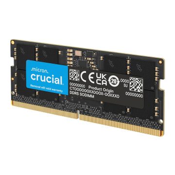 Crucial RAM 16GB DDR5 4800MHz CL40 Laptop Memory CT16G48C40S5 Black