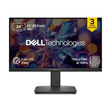 Dell SE2226HX 22\\\" (54.6cm) Full HD IPS Monitor, 100Hz Refresh Rate, 5ms Response, HDMI & VGA Ports, TÃœV Rheinland 3-Star Eye Comfort Certified