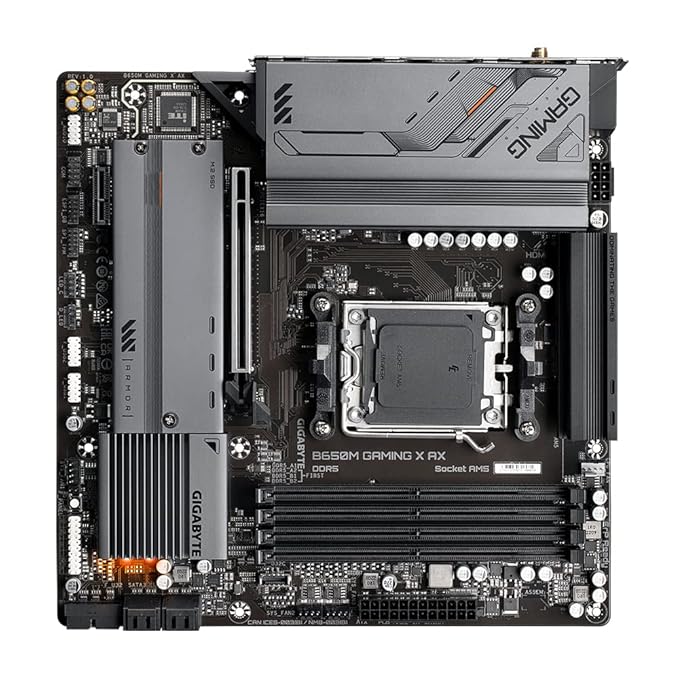 B650M Gaming X AX, AMD Socket AM5, Dual Channel DDR5, 2*PCIe 4.0, EZ-Latch, Smart Fan 6, Q-Flash Plus, Advanced Thermal Design
