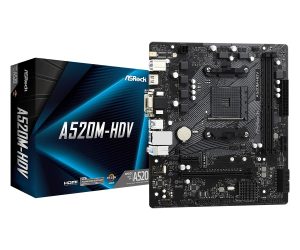 Asrock A520M-HDV/DC Micro ATX Motherboard, DDR4