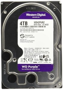 Western Digital 4TB WD Purple Surveillance Internal Hard Drive HDD - SATA 6 Gb/s, 256 MB Cache, 3.5\" - WD42PURZ