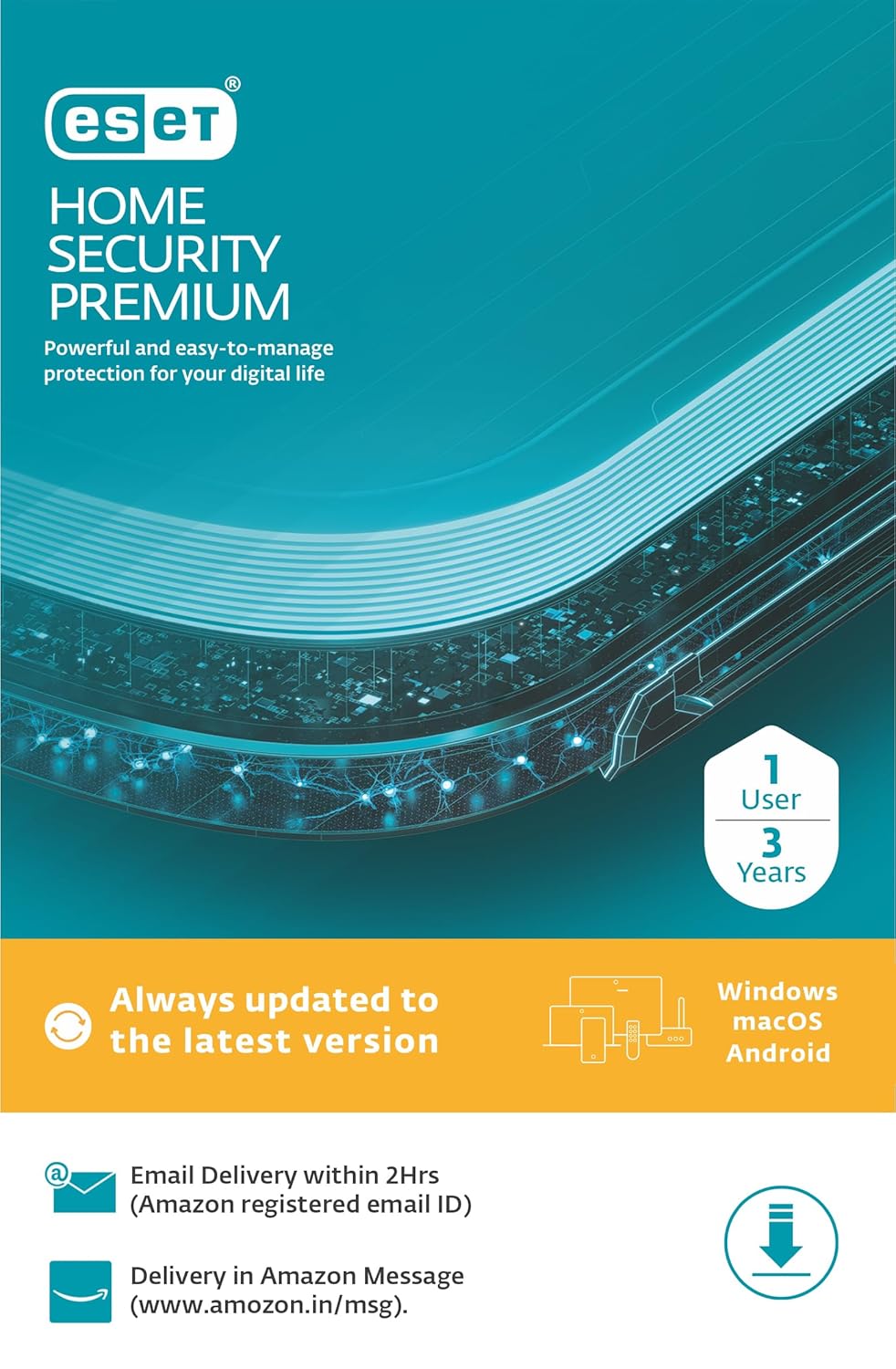 ESET Smart Security Premium 1 User, 3 Year (Email Delivery in 2 Hours - No CD)