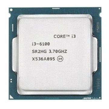 Core i3 6098/6100/6300/6320 6th Generation, 3.2/3.3/3.6/3.7/3.8/3.9 GHz, LGA 1151 Socket, 2 Cores, 4 Threads, 3/4 MB Cache, Desktop Processor, 1 Year Warranty (Silver) Brand: Generic