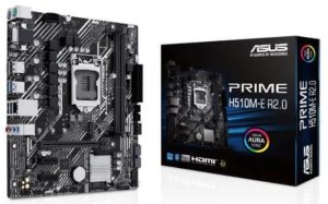 ASUS Prime H510M-E R2.0IntelÂ® H470 (LGA 1200) Micro ATX Motherboard with PCIe 4.0, 32Gbps M.2 Slot, DisplayPort/HDMIâ„¢/VGA, USB 3.2 Gen 1 Ports, SATA 6 Gbps, Aura Addressable Gen 2