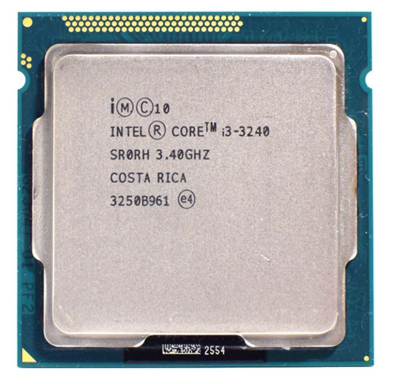 Intel i3 (3240) 3rd Gen Processor for H61 Chipset Motherboards 3.4 GHz LGA 1155 Socket 2 Cores Desktop Processor (Silver)
