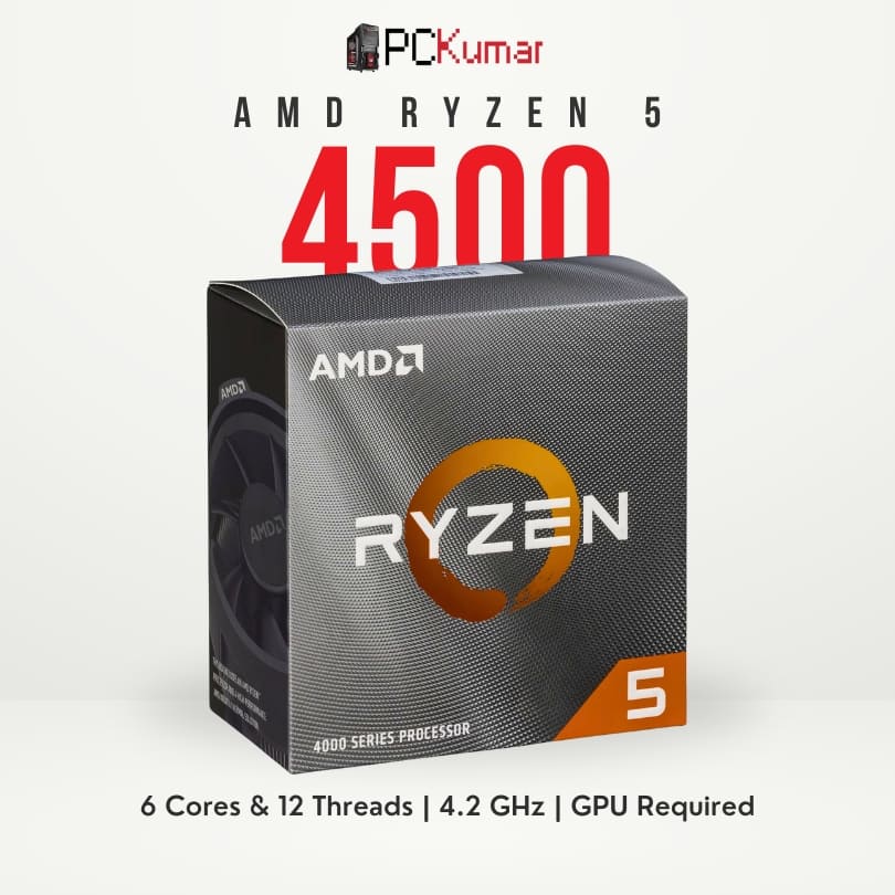 AMD Ryzen 5 4500 6 Core and 12 Thread AM4 Platform