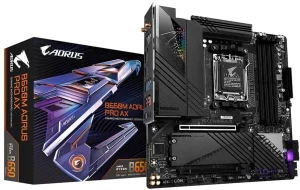 GIGABYTE B650M AORUS PRO AX, Dual Channel DDR5, Unparalleled Performance AM5Socket Micro-ATX AMD B650 Chipset DDR5 Motherboard for Desktop