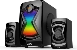 boAt Blitz 1500 / Blitz 1508 Multimedia 50 W Bluetooth Home Theatre (Premium Black, 2.1 Channel)
