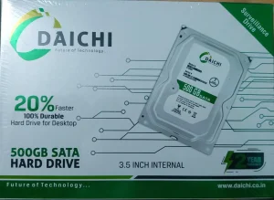 DAICHI SATA 3.5Inch 500 GB Surveillance Systems, Desktop White SATA Internal Hard Disk Drive (HDD) (DI D500C) (Interface: SATA, Form Factor: 3.5 inch)