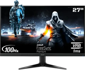 Acer Nitro 68.58 cm (27 inch) Full HD LED Backlit VA Panel Monitor (QG271) (Response Time: 1 ms, 100 Hz Refresh Rate)