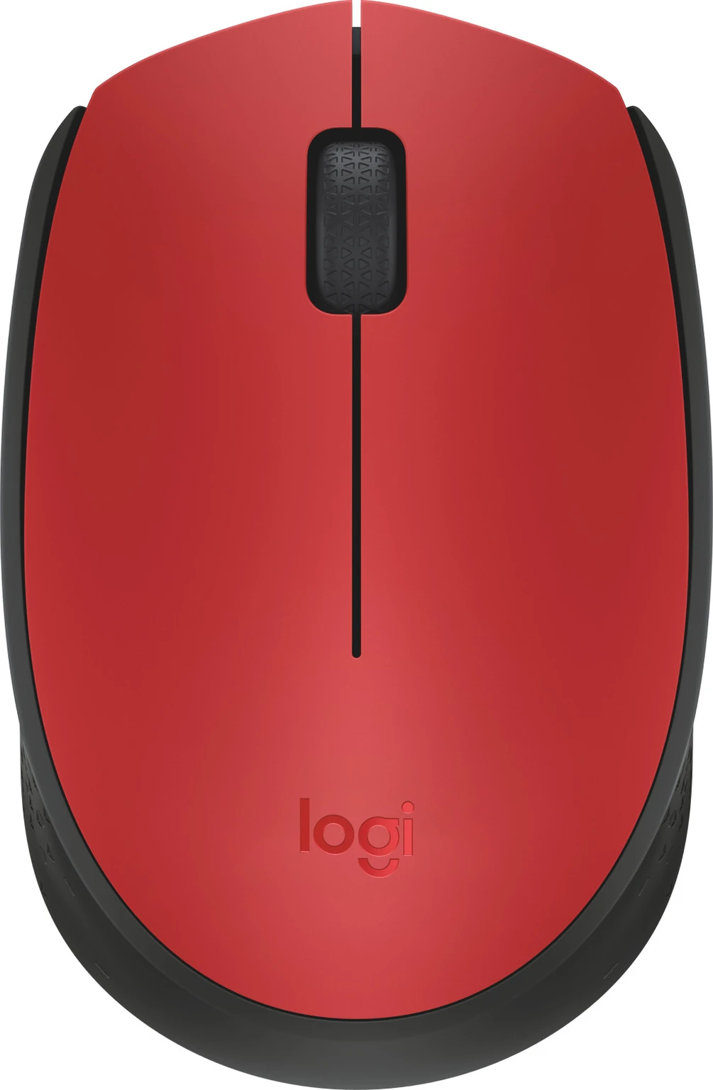 Logitech M171 / Optical Tracking, Ambidextrous Ambidextrous Optical Mouse (2.4GHz Wireless, Red, Black)