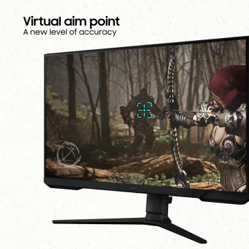 Samsung Odyssey G3 68.4 cm (27 inch) Full HD LED Backlit VA Panel with DP, HDMI, Height/Tilt/Pivot Adjustable Stand, Eye-Saver, Bezel Less Gaming Monitor (LS27DG300EWXXL) (AMD Free Sync, Response Time: 1 ms, 180 Hz Refresh Rate)