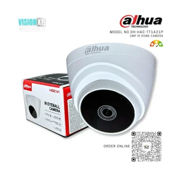 Dahua DH-HAC-T1A21P 2mp Indoor HDCVI IR Eyeball Dome Camera Lowest Price