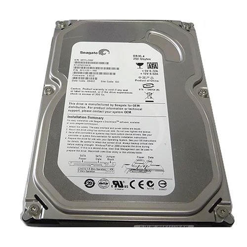 Seagate 250GB SATA Internal Hard Drive, Memory Size: 250 Gb